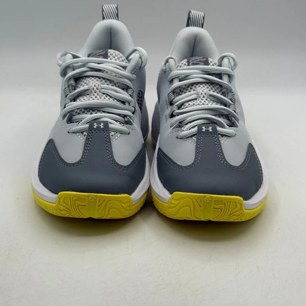 Under Armour Curry 3Z 25 SDE Shoes Unisex 2Y Grey Yellow Basketball 6006544-015